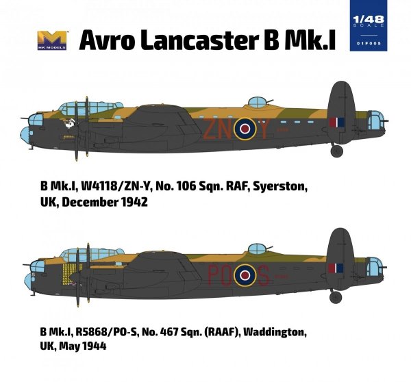 HK Models 01F005 1/48 Avro Lancaster B Mk.I