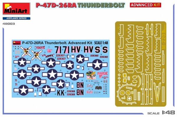 Mini Art 48003 P-47D-26RA Thunderbolt Advanced Kit 1/48