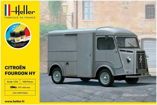 Heller 56768 Starter Set - Citroen Fourgon HY 1/24