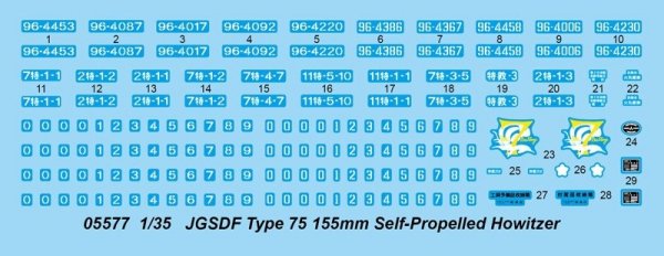 Trumpeter 05577 JGSDF Type 75 155mm S-PG