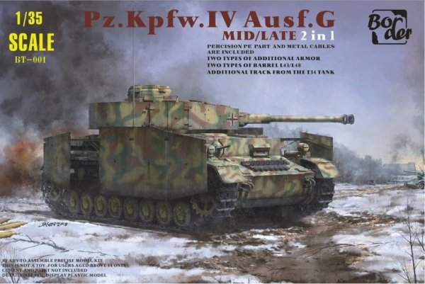 Border Model BT-001 Pz.Kpfw.IV Ausf.G Mid/Late 2-1 1/35