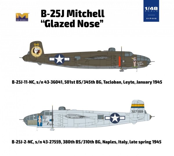 HK Models 01F008 1/48 B-25J Glazed Nose