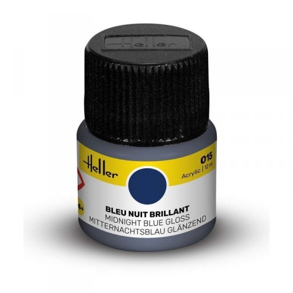 Heller Acrylic Paint 015 Midnight Blue Gloss 12 ml