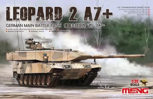 Meng TS-042 German Main Tank Leopard 2A7+ 1/35