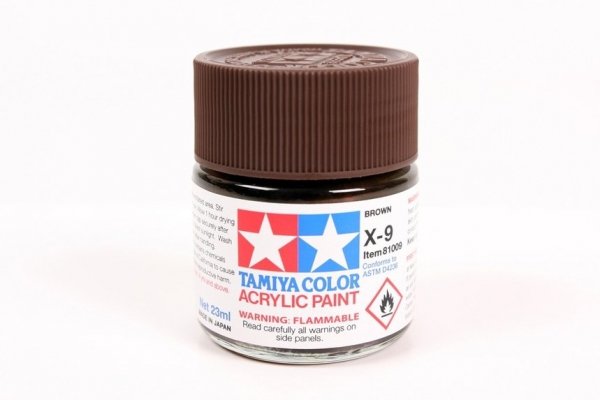 Tamiya 81009 X-9 Brown 23ml
