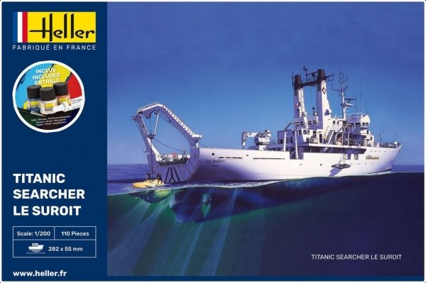 Heller 56615 Starter Kit - Titanic Searcher &quot;Le Suroit&quot; 1/200
