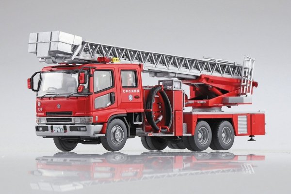Aoshima 05970 1/72 WORKING VEHICLE#3 Fire Ladder Truck (Otsu Municipal Fire Department)