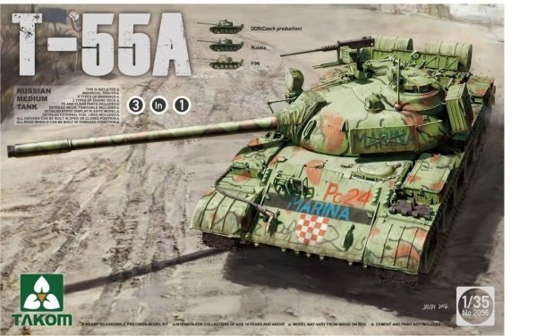 Takom 2056 T-55 A ( 3-1 ) 1/35