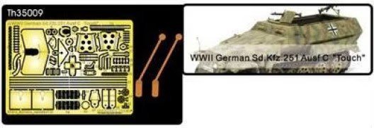 AFV Club TH35009 Sd.Kfz.251 Ausf.C for machine gun 1/35