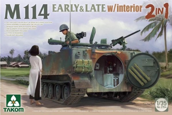Takom 2154 M114 Early &amp; LAate w/interior 2 in 1 1/35