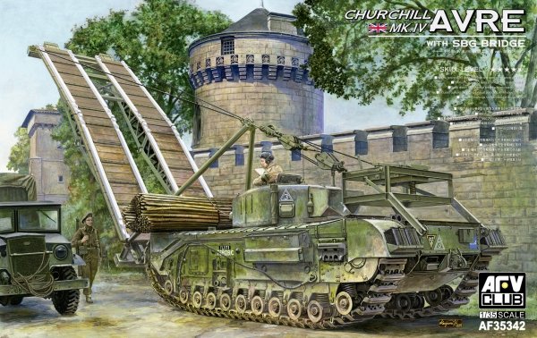 AFV Club AF35342 Churchill Mk IV AVRE with SBG Bridge 1/35