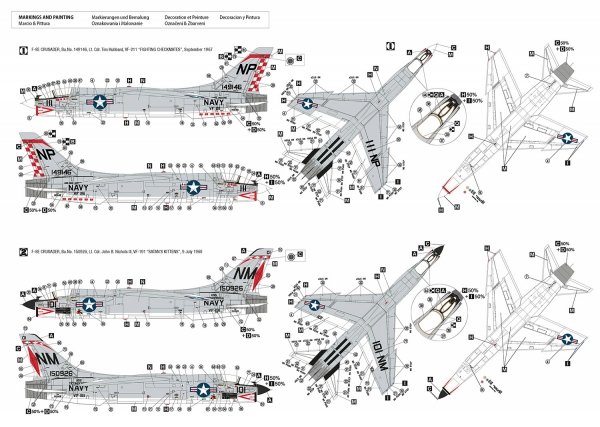 Hobby 2000 72073 F-8E Crusader &quot;MiG Killers&quot; 1/72