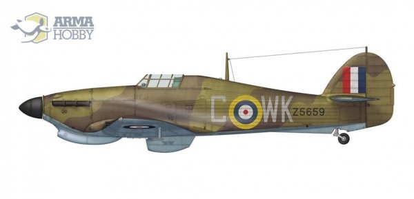 Arma Hobby 70044 Hurricane MkIIb Trop Model Kit 1/72