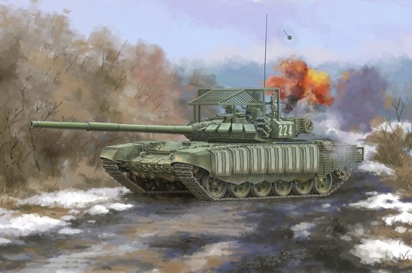 Trumpeter 09610 Russian T-72B3 w/4S24 Soft Case ERA &amp; Grating Armour 1/35