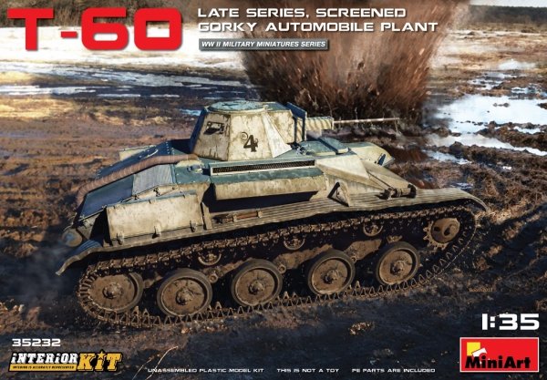 Mini Art 35232 T-60 Late series. Screed w/interior 1/35
