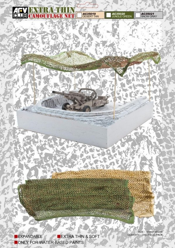 AFV Club AC35020 Camouflage Net-Jungle Green 1/35