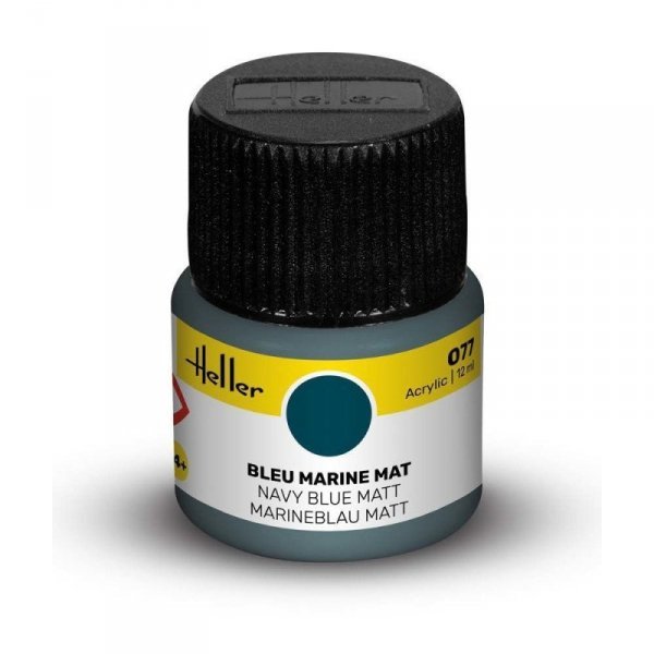 Heller Acrylic Paint 077 Navy Blue Matt 12 ml