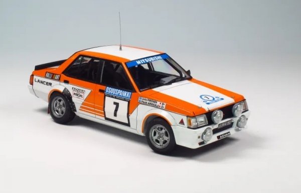 NuNu 24018 Mitsubishi Lancer Turbo 1982 Rally of 1000 Lakes 1/24