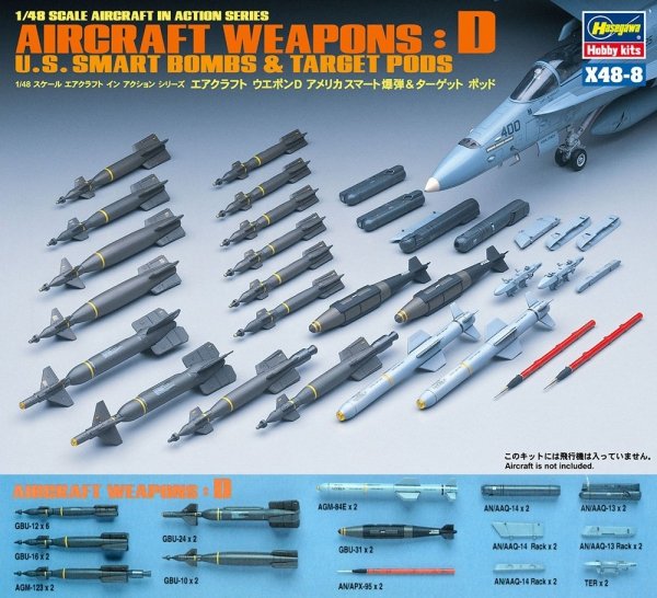 Hasegawa X48-8 - 36008 U.S. Aircraft Weapons D