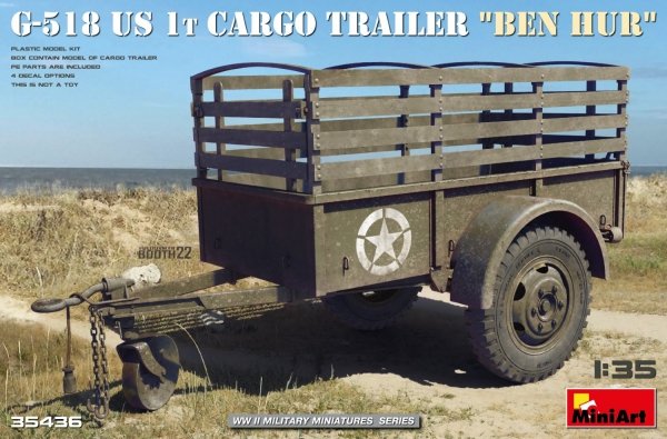 Mini Art 35436 G-518 US 1t Cargo Trailer &quot;Ben Hur&quot; 1/35