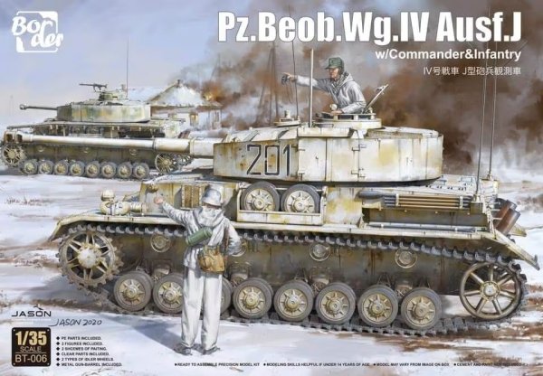 Border Model BT-006 Pz.Beob.Wg.IV Ausf.J w/Commander&amp;Infantry 1/35