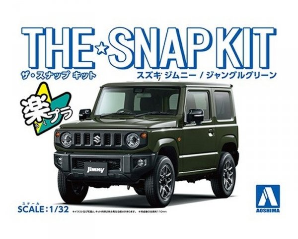 Aoshima 05777 1/32 SNAP KIT#08-B Suzuki Jimmy Jungle Green