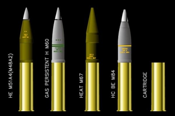 AFV Club AG35030 US 105mm Howitzer AMMO Set-Brass 1/35