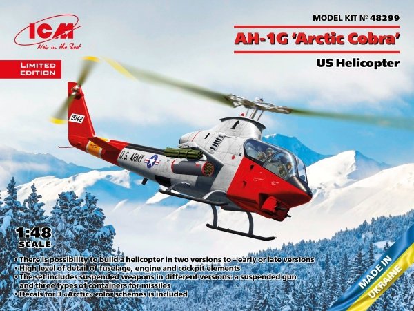 ICM 48299 AH-1G 'Arctic Cobra' U.S. Helicopter 1/48