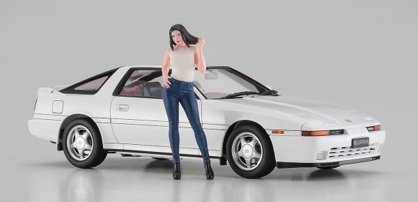 Hasegawa SP614-52414 Toyota Supra A70 2.0GT Twin Turbo 1990 w/ Girl's Figure 1/24