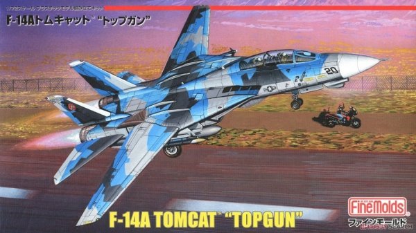 Fine Molds FP36 U.S. Navy F-14A Fighter Aircraft (Tomcat) Top Gun 1/72