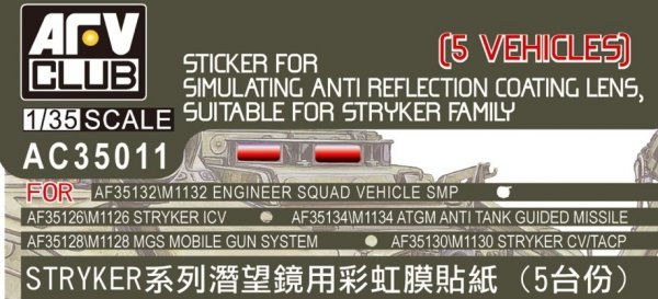 AFV Club AC35011 Sticker For Stryker 1/35