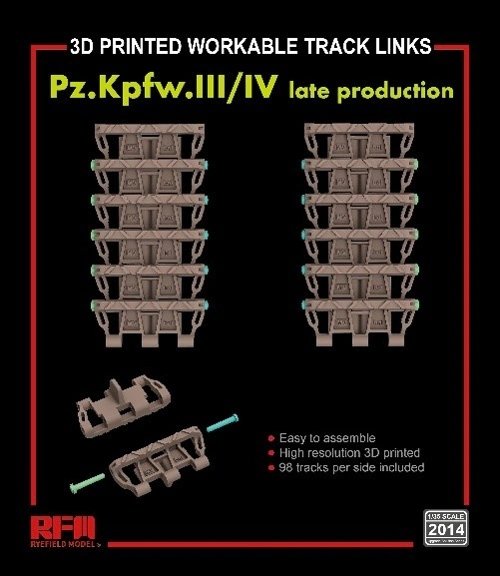 RFM-2014 Workable Track Links for Pz.Kpfw. III/IV Late Production 1/35