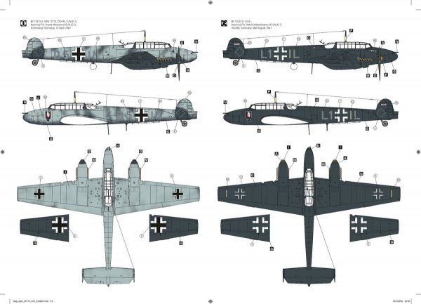 Hobby 2000 32007 Messerschmitt Bf110 D 1/32