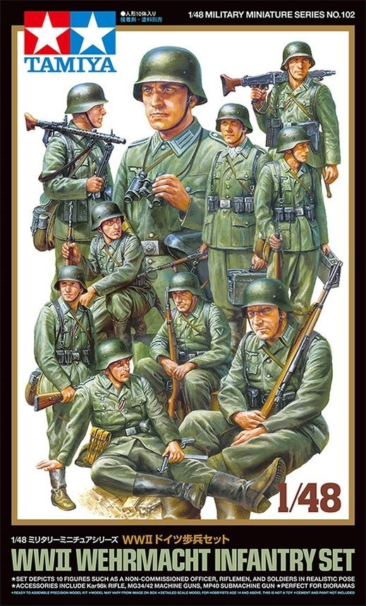 Tamiya 32602 1/48 WWII Wehrmacht Infantry Set