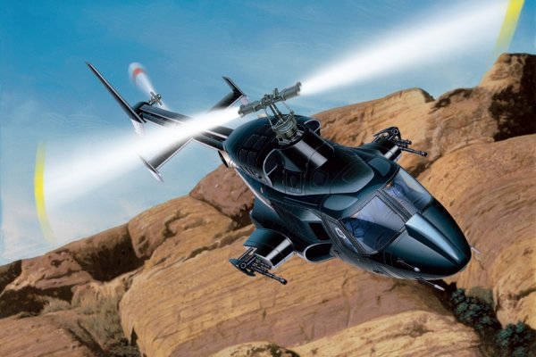 Aoshima 06352 1/48 Airwolf with Clear Body