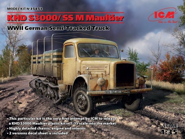 ICM 35453 KHD S3000/SS M Maultier 1/35