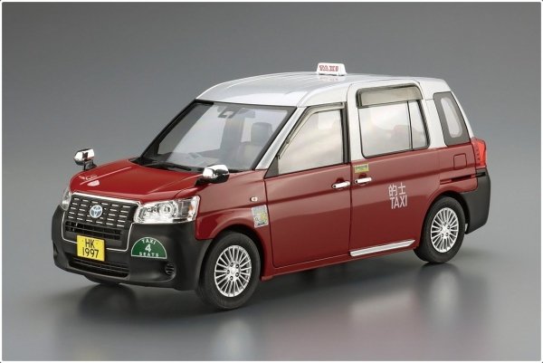 Aoshima 06223 1/24 MC#SP02 Totota NTP10R Comfort Hybrid Taxi '18 Hong Kong Taxi