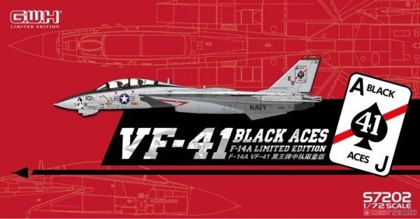 Great Wall Hobby S7202 F-14A Tomcat US Navy VF-41 &quot;Black Aces&quot; 1/72