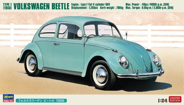 Hasegawa 20732 Volkswagen Beetle Type 1 (1966) 1/24