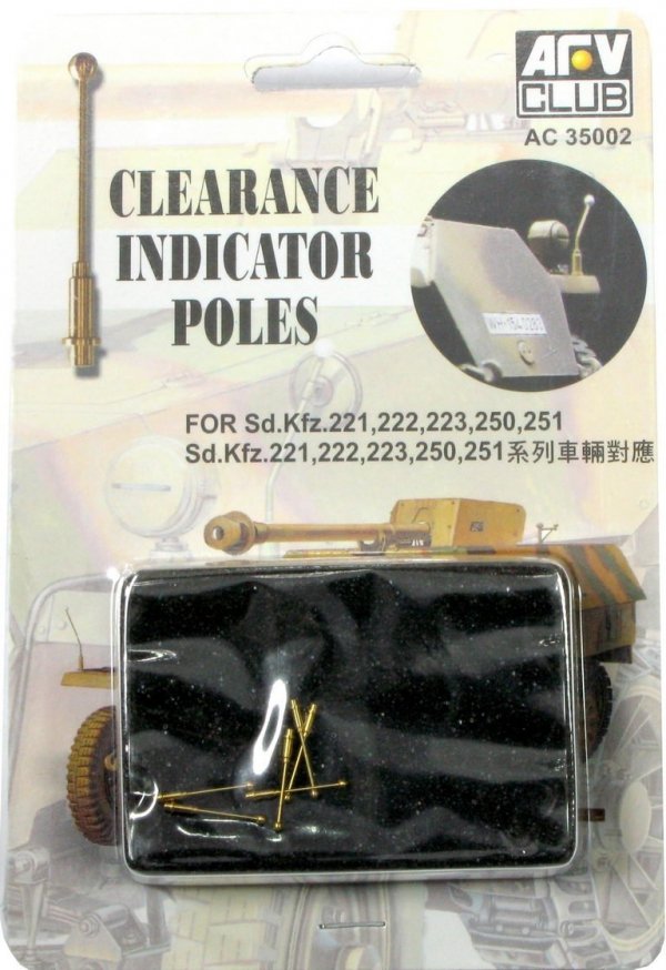 AFV Club AC35002 Clarance Indicator Poles - Sd.Kfz 1/35