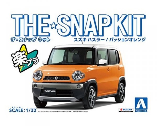 Aoshima 05832 1/32 SNAP KIT#01-C Suzuki Hustler (Passion Orange)