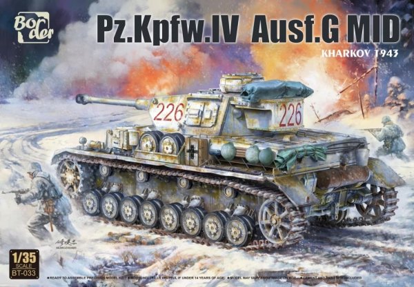 Border Model BT-033 Pz.Kpfw.IV Ausf. G MID Kharkov 1943 1/35