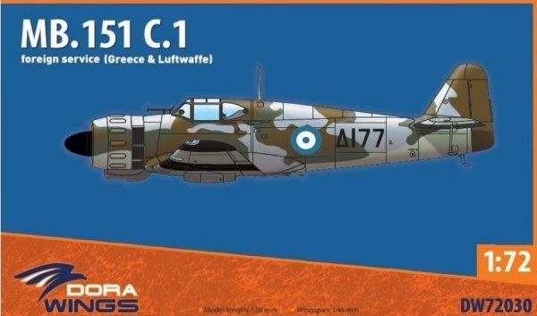 Dora Wings 72030 MB.151 C.1 foreign service (Greece & Luftwaffe)