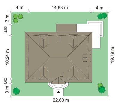 Projekt domu Hetman pow.netto 188,57 m2