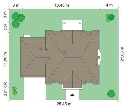 Projekt domu Magnat pow.netto 228,04 m2