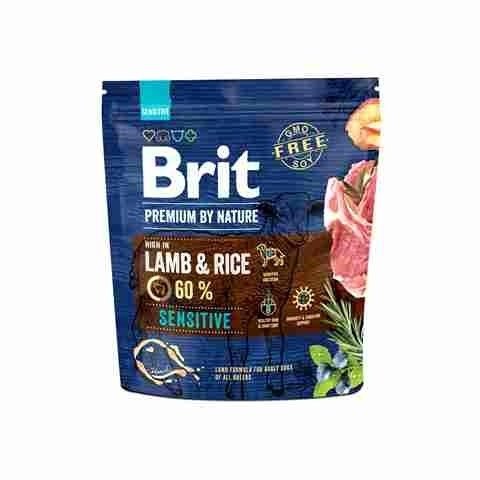 Brit Premium by Nature Sensitive Lamb&amp;Rice 1kg Sucha karma z Jagnięciną i Ryżem dla psów o wrażliwym układzie pokarmowym