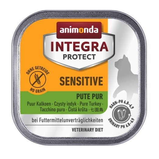 Animonda Integra Sensitive Indyk 100g tacka Mokra karma dla kotów wrażliwych na pokarm