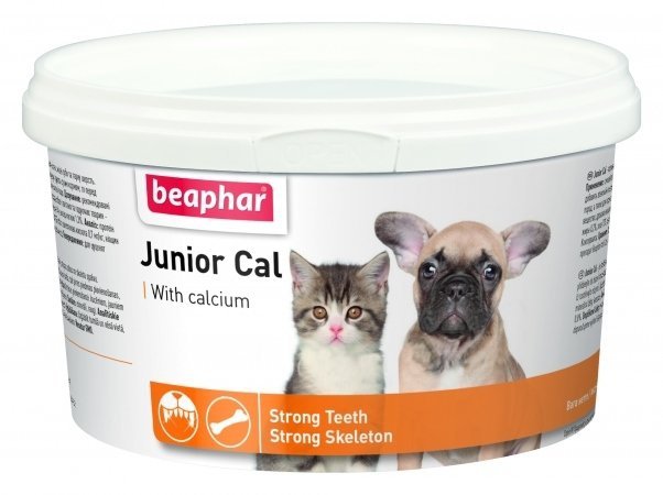 beaphar Junior Cal 200g - prep. wapniowy dla szczeniąt kociąt, samic w ciąży i w okresie laktacji