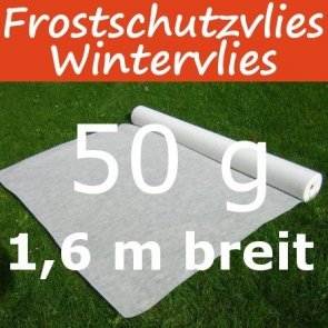 rgshop | Garten, Wintervlies Frostschutzvlies 50g 1,6m 1 lfm