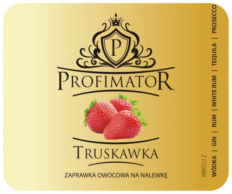 Bezalkoholowy koncentrat do przygotowywania napojów alkoholowych TRUSKAWKA 300ml